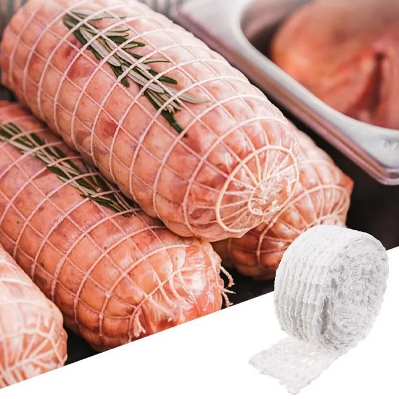 3/5/10Meter Fleischnetz Rolle Elastisch Netz Schinken Braten Wurstnetz Netzrolle