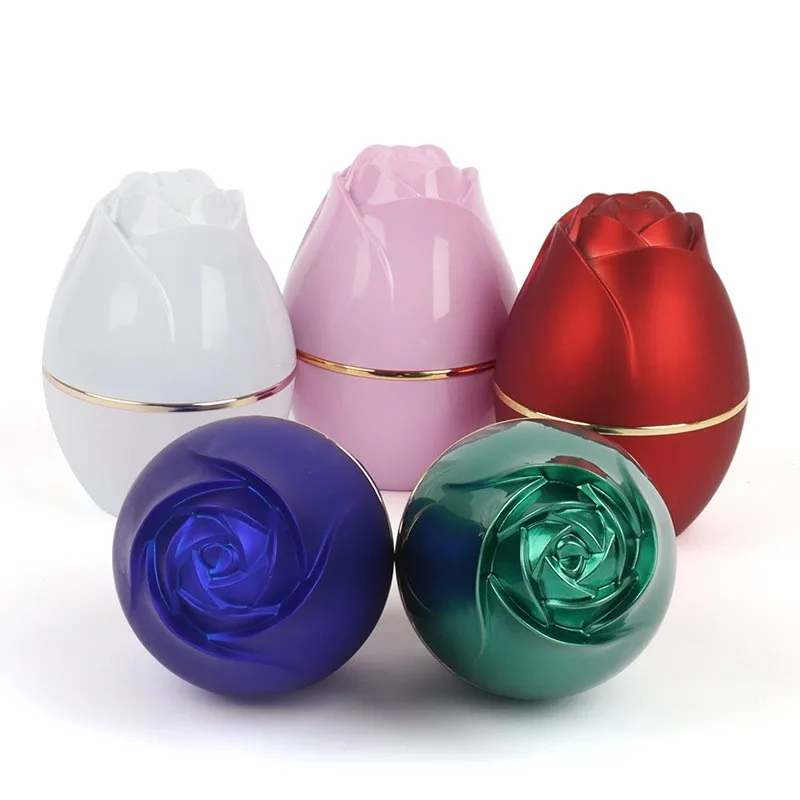 LED Schmuck Box für Halsketten/Ringe Ehering Verlobungsring Geschenk Rosenform