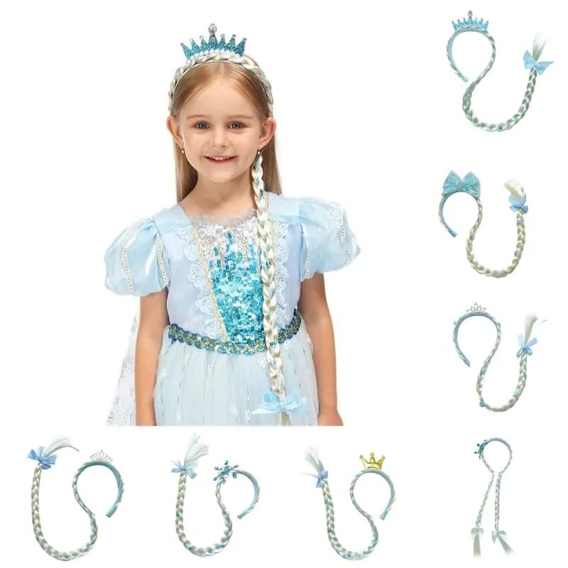 Haarreifen Kinder Peruecke Schoene Gefrorene Prinzessin Elsa Cosplay Haarschmuck