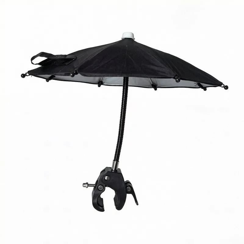 Handy-Sonnenschirm Regenschirm Sonnenschutz für Motorrad/Fahrrad Verstellbar Neu