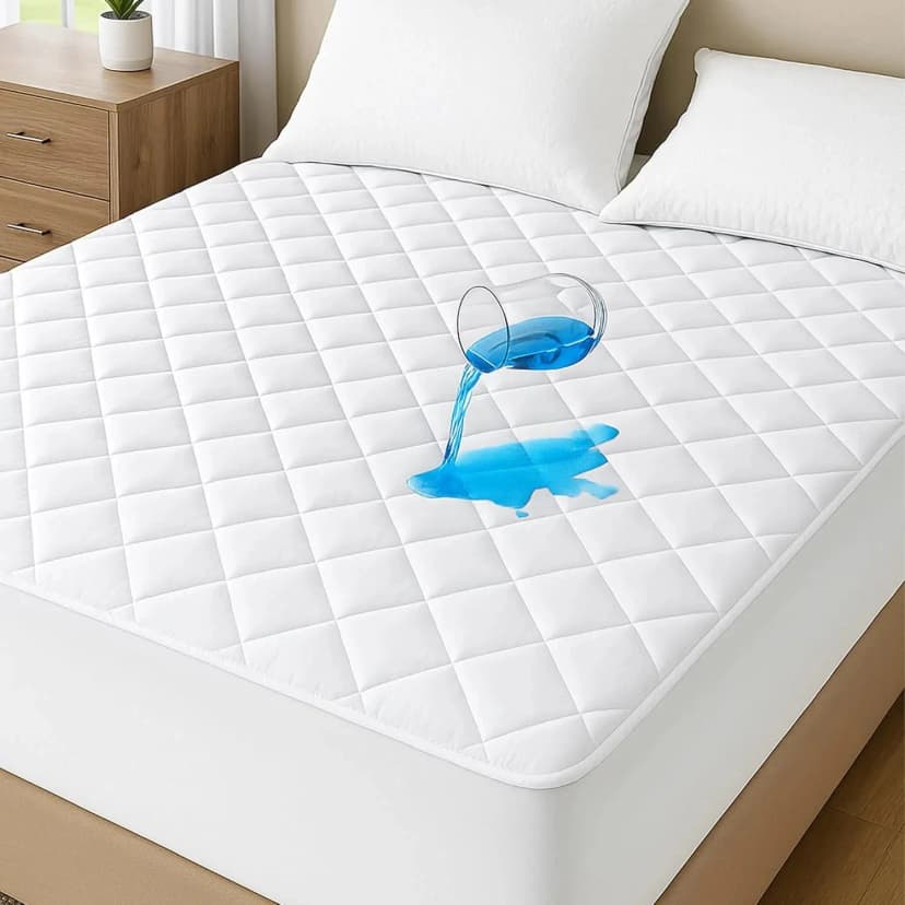 Matratzenschoner Wasserdicht Tiefe Tasche 18" Zoll Atmungsaktiv Passgenau