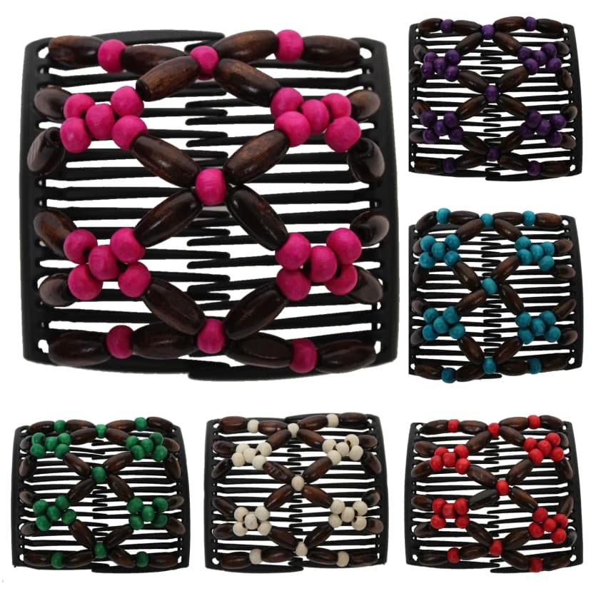 Trend African Hairclip Haarklammer Haarspange Butterfly Hair Clip Holzdesign