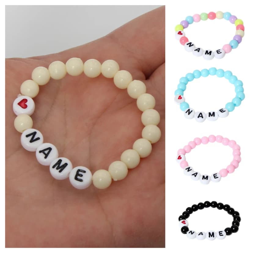 Baby Namensarmband Kinder Geschenkidee Buchstaben Armband Freundschaft