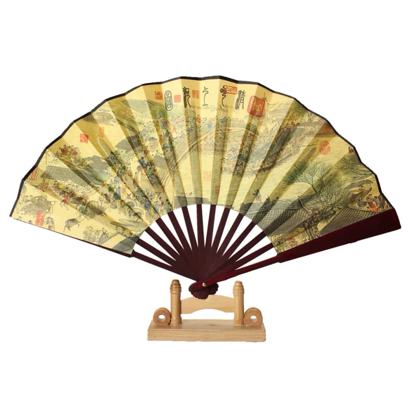 Fächer Bambus Geisha Kirschblüten Handfächer Deko Sommerfächer Kostüme
