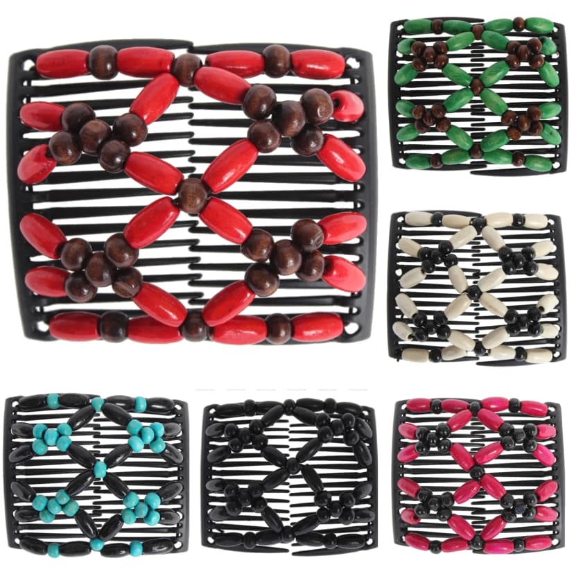 Trend African Hairclip Haarklammer Haarspange Butterfly Haarkamm Holzdesign