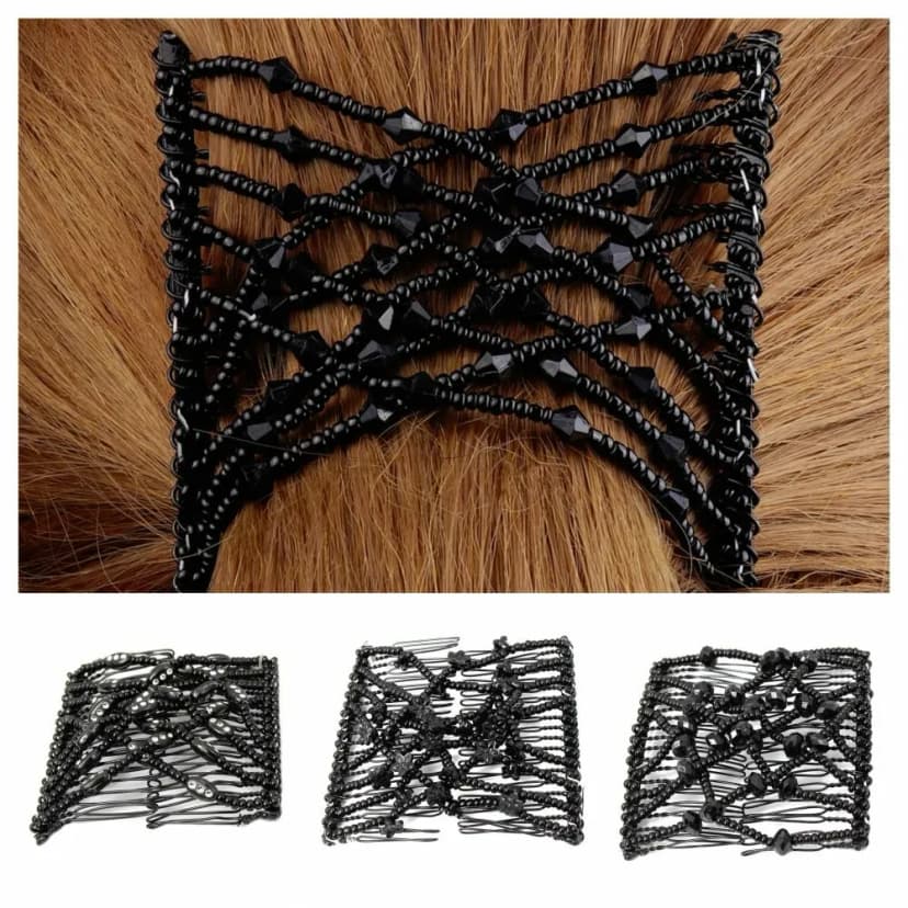 Trend Magic Combs Haarklammer Butterfly Perlen African Hairclip