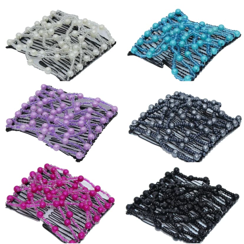 Trend Magic Combs Haarklammer Butterfly Perlen African Hairclip Perlen