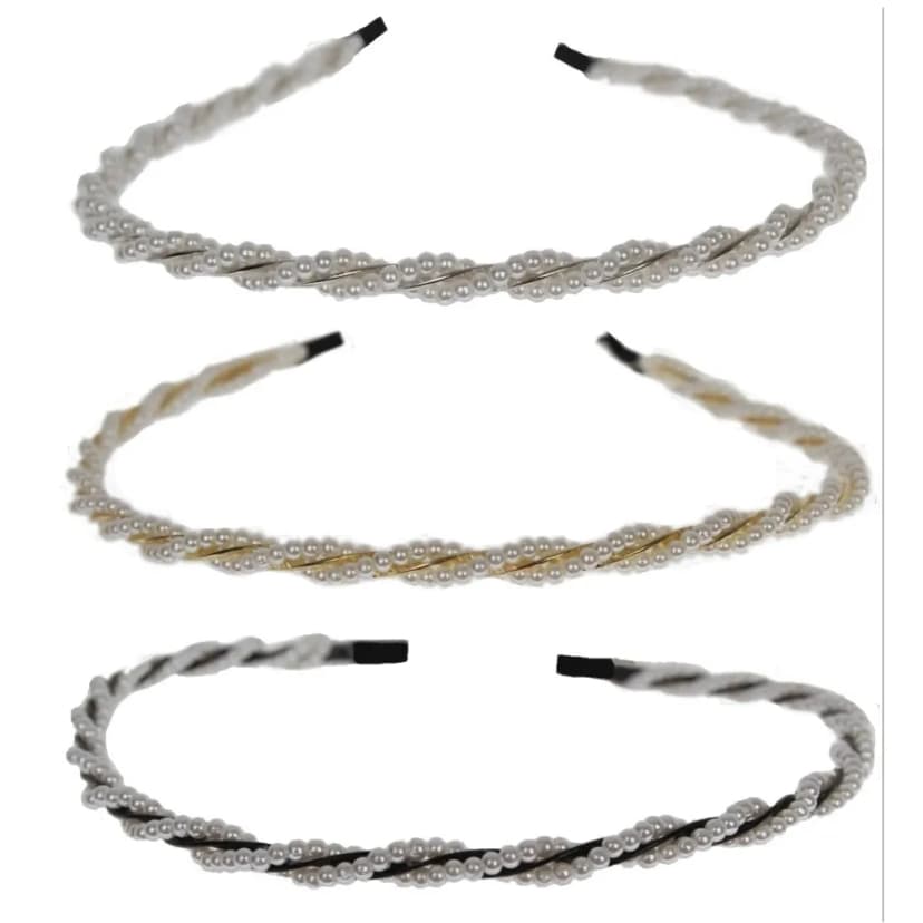 Luxus Perlen Haarreif Haarschmuck Kopfschmuck Haarreifen