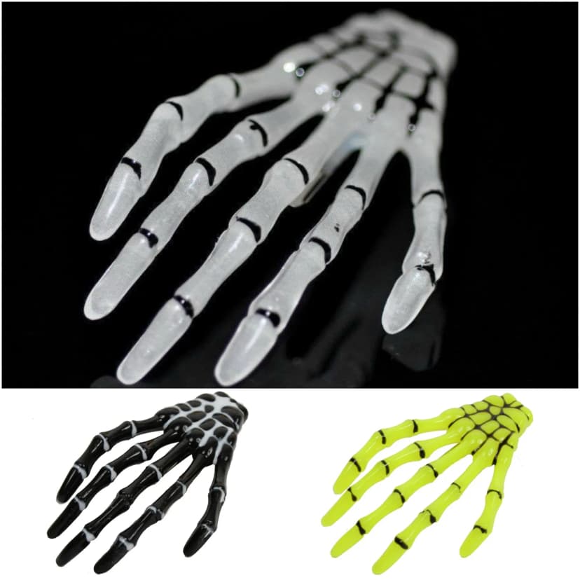 Punk Skeletthand Haarclip Haarklammer Halloween Skelett Knochen Hand