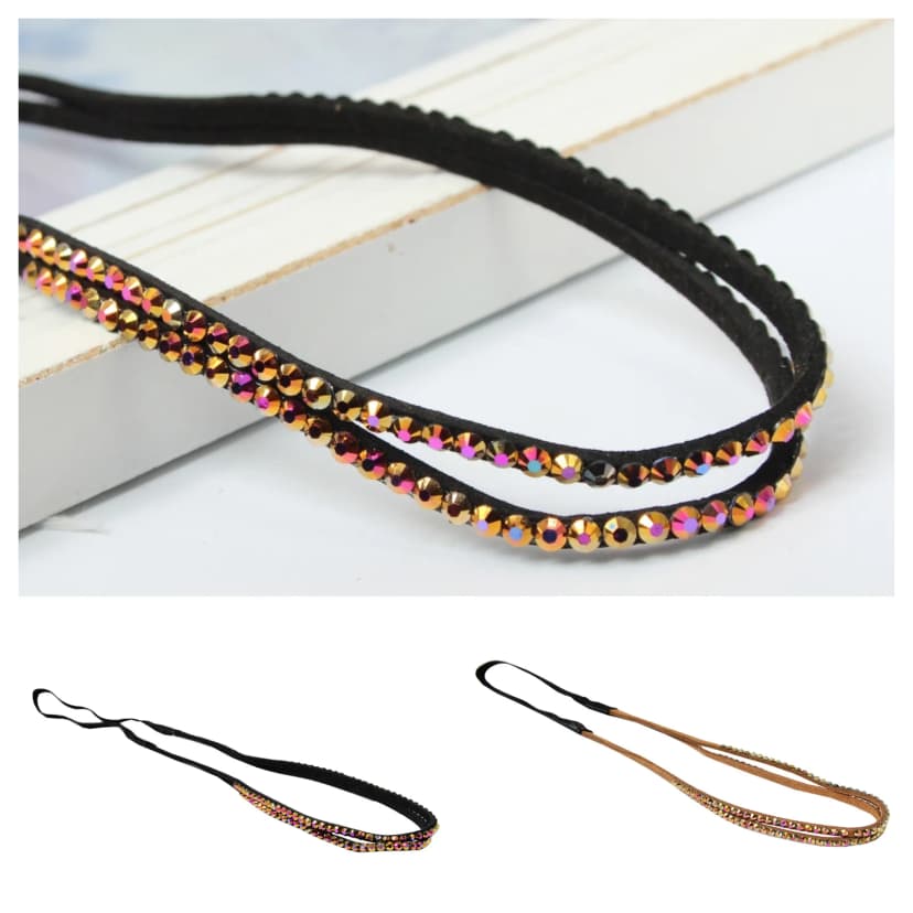 Haarband Geflochten Paillette Strass Haarschmuck Stirnband Fashion