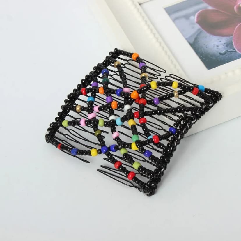 Trend Magic Combs Haarklammer Butterfly Pailletten African Hairclip Bunt