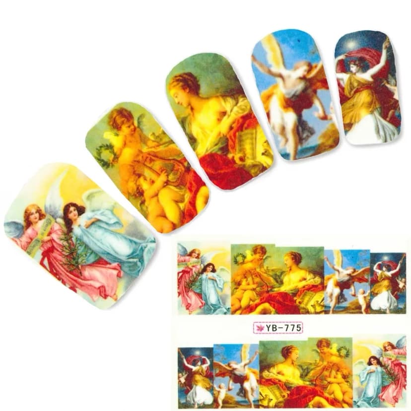 Nagel Sticker Engel Aufkleber Nail Art Angel Nägel Fuß Water Decal