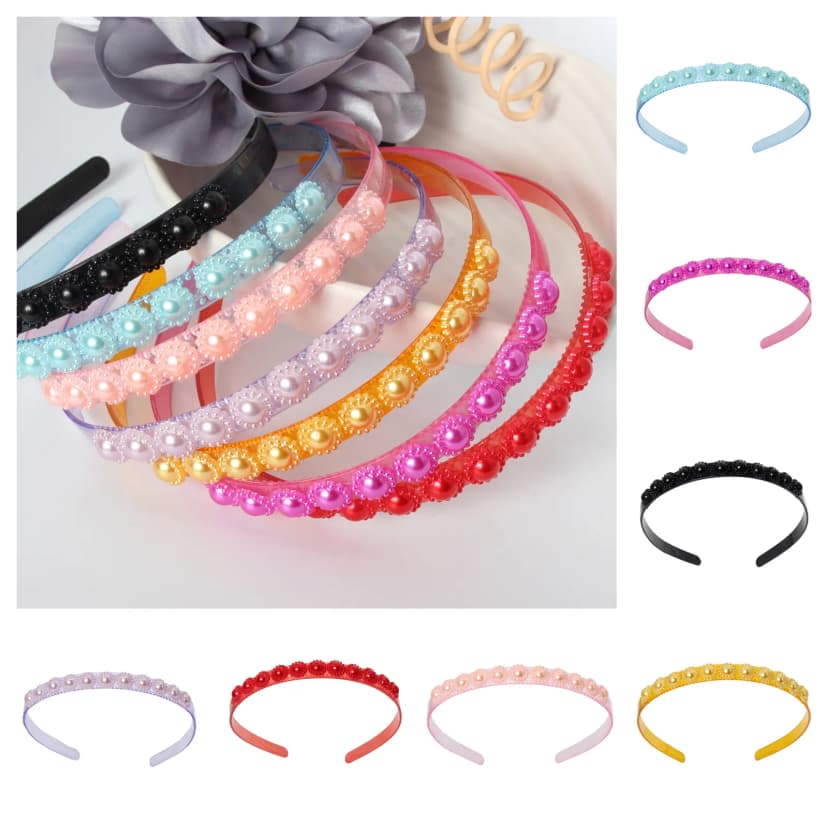 Designer Perlen Blüten Haarreif Haarschmuck Boho Haarreif