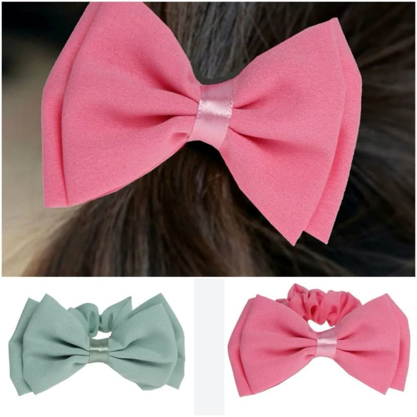 Schleife Haargummi Zopfgummi Haarband Pferdesschwanz Zopf-Halter Bow