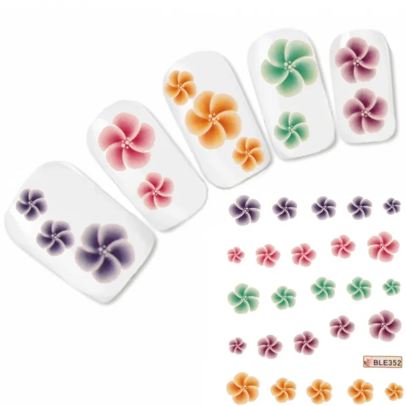 Nagel Sticker Flower Nail Art Blume Tattoo Aufkleber Neu!