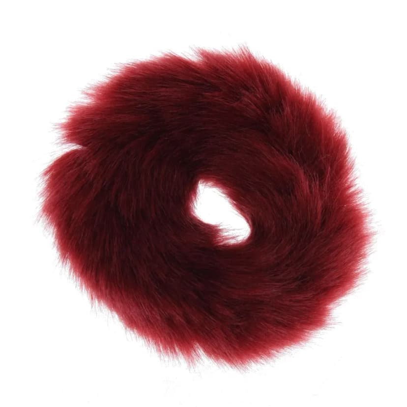Haargummi mit Kunstfell Elastisch Haarband Zopfband Zopfgummi