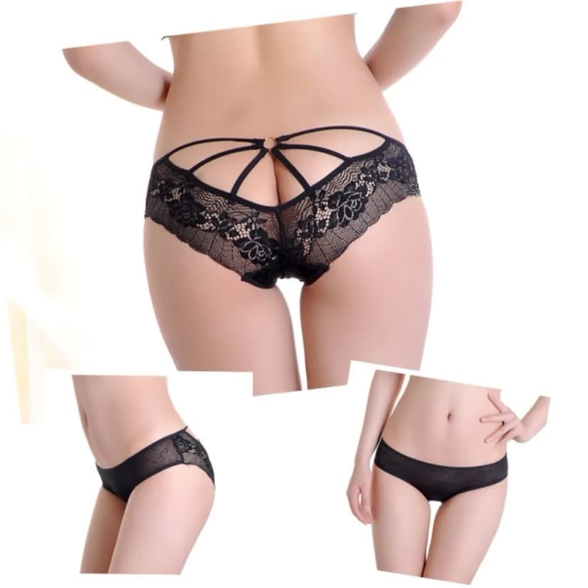 Erotik Unterwäsche Reizwäsche Blumen Strings Spitze Dessous Slip Panty Unterhose