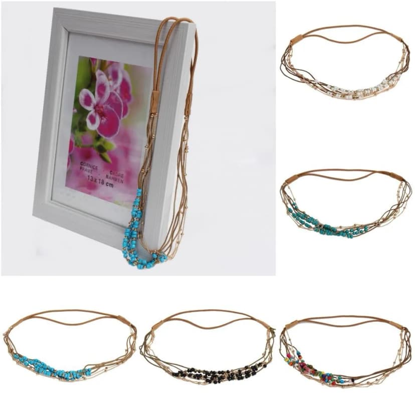 Haarband Haarkette Stirnband Indianer Look Hippie Kopfschmuck