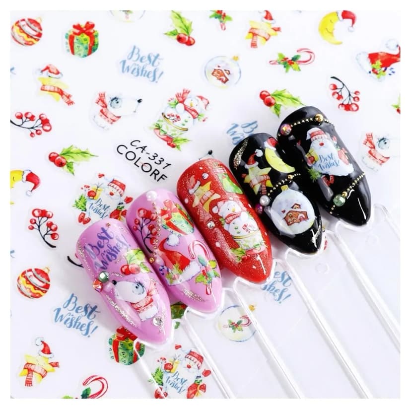 3D Nagel Sticker Nail Art Weihnachten Mond Aufkleber Nail Art New Design