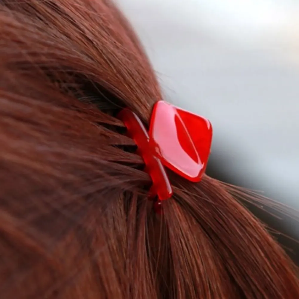 Mini Haarklammer Haarclip Rot