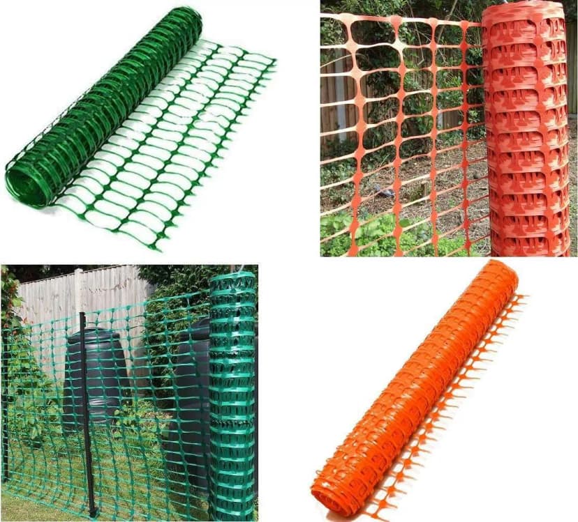 30 m & 50 m Absperrzaun Grün & Orange Warnnetz Bauzaun Wildzaun Fangzaun Gitter