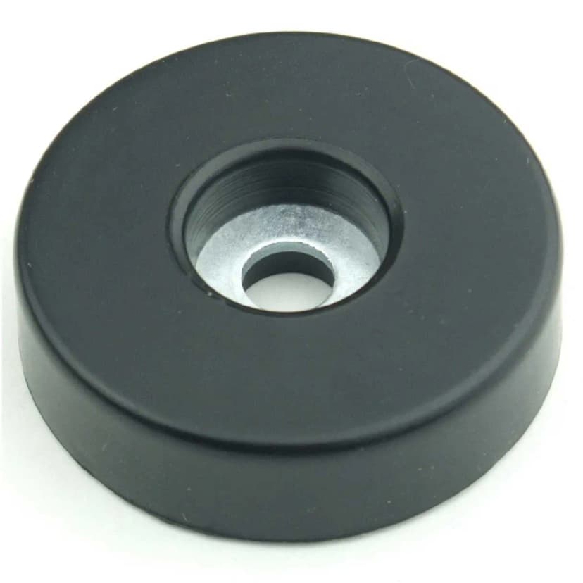 Gummifüße Ø 38 x 10 mm Stahleinlage Adam Hall 4906 Gerätefuß Möbelfüße Gummi Fuß
