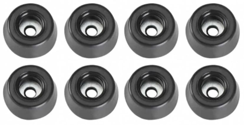 8 Gummifüße Ø 20 x 9 Adam Hall 4903 Gummifuß Boxenfuß Boxenfüße Gehäusefüße Füße