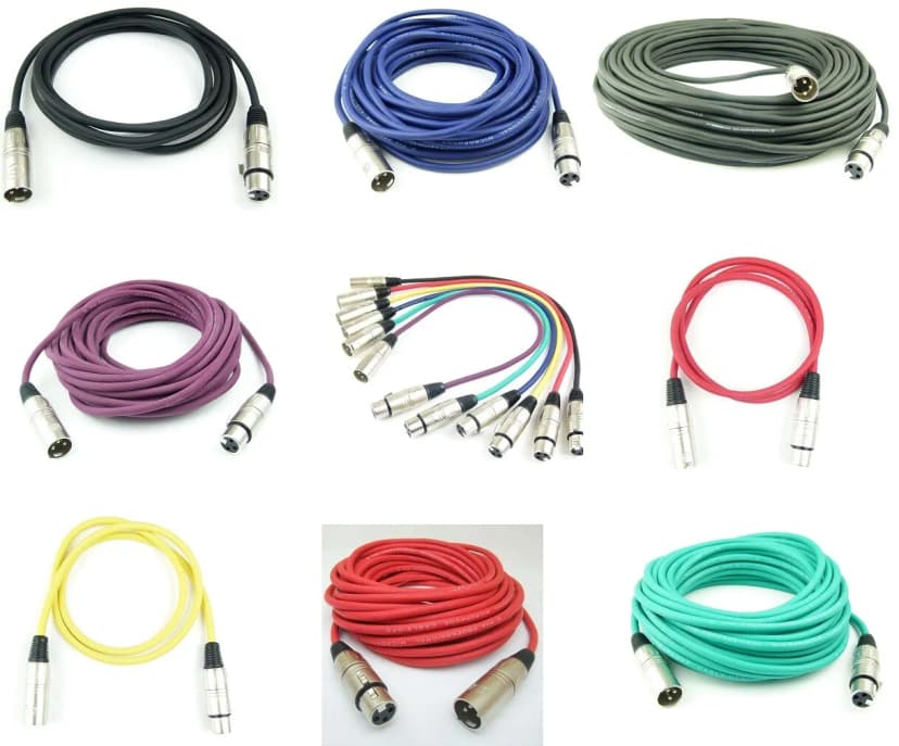 ADAM HALL - XLR Mikrofonkabel Patchkabel Symmetrisch Audio Kabel DMX OFC-Kupfer