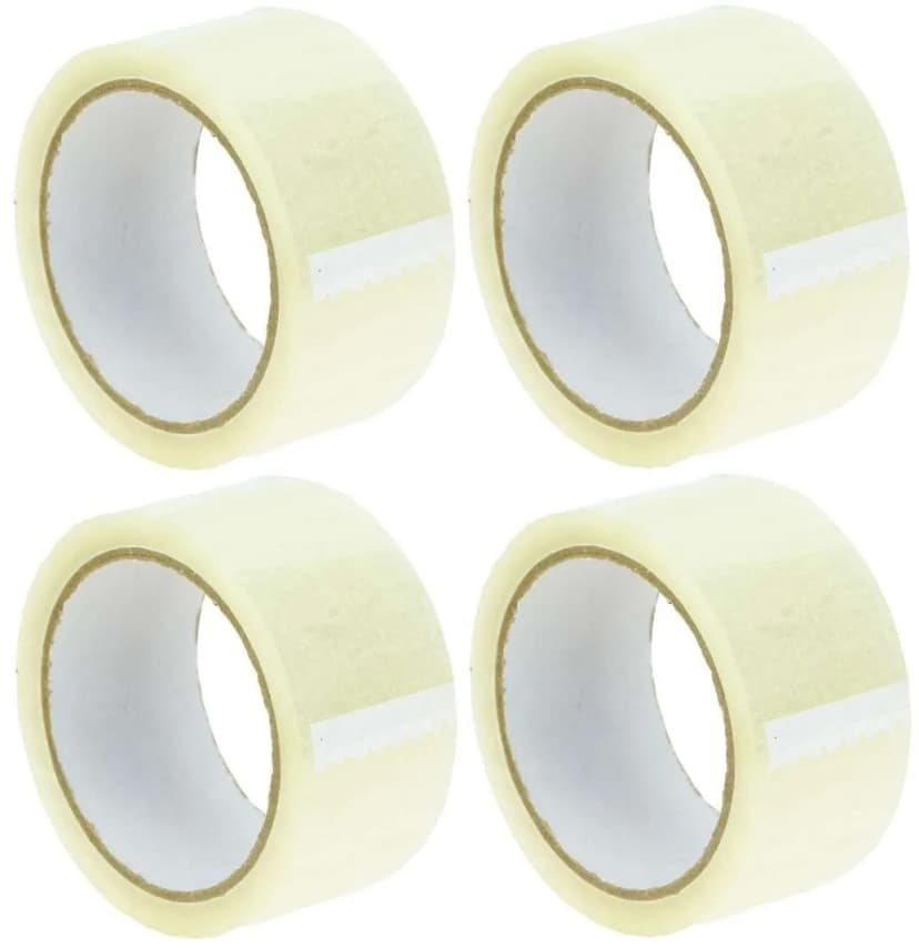 0,03€/m 4 Rollen Paketband Paketklebeband Klebeband 66 m x 48 mm Transparent