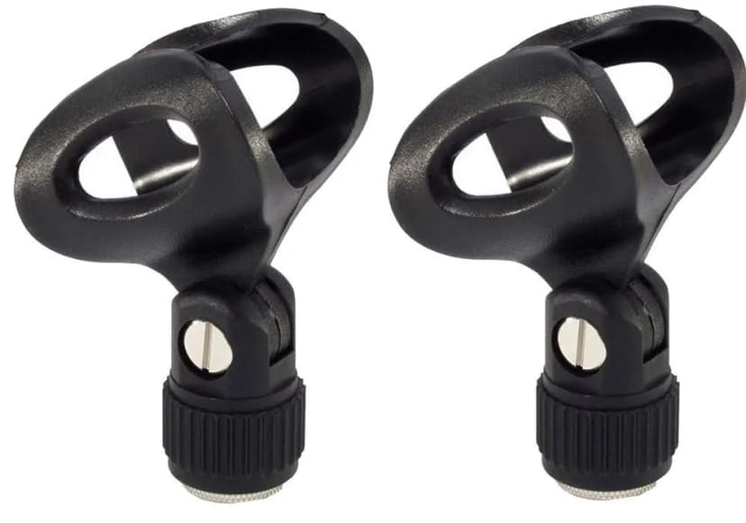 2 x Mikrofon-Halter MH-1 Mikrofon-Klammer Mikrofon-Klemme für Standardmikrofone