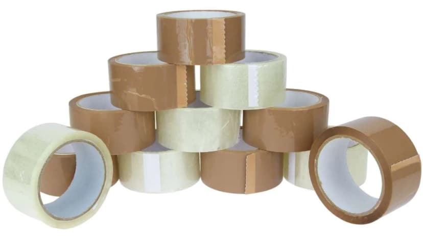 1 - 180 Rollen Paketband Packband Paket Klebeband 66 m x 48 mm Braun Transparent