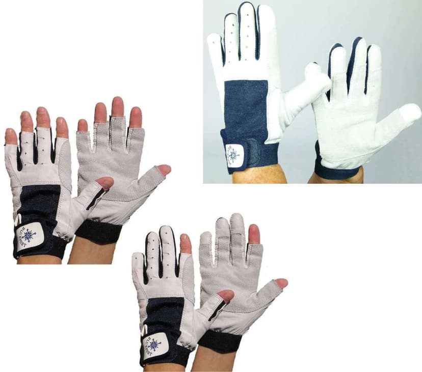Kletterhandschuhe aus Leder, Echtleder Kraftsport Handschuhe mit / ohne Finger