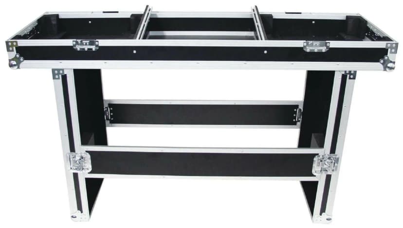 Konsole Road mit Tisch für 2x Plattenspieler + 19" Mixer Turntable Flightcase
