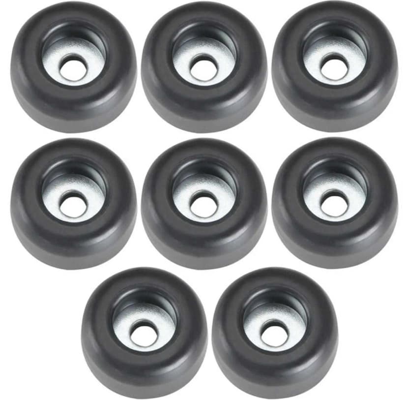 8 Gummifüße Ø 25x11 Lautsprecherfüße Gummifuß Boxenfüße Gehäusefuß Boxenfuß Füße