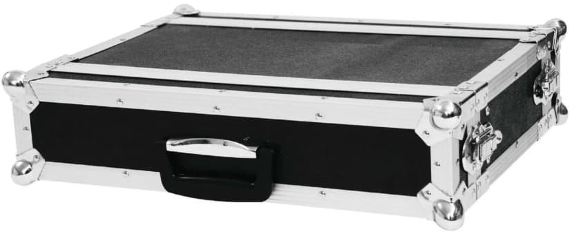 Effektrack 2 HE 19" DJ Studio Rack Case Flightcase 24 cm tief schwarz Verstärker