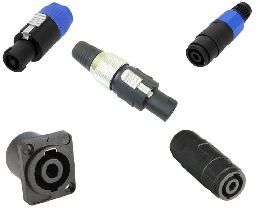 Adam Hall Speaker Kabel Stecker Kupplung Einbau Buchse Speakon kompatibel
