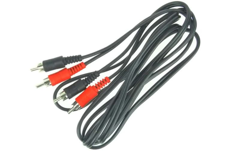 2 m Stereo Cinch Audio Kabel 2 Chinch Stecker RCA Hifi Cinchkabel Chinchkabel