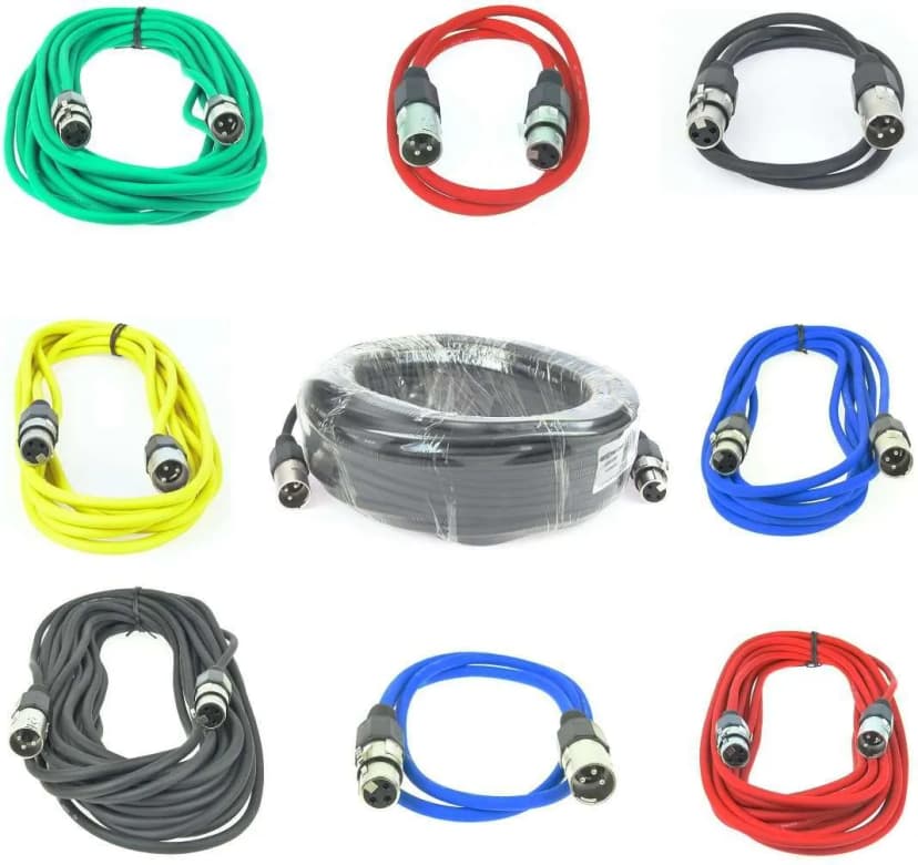 PACCS XLR Mikrofonkabel Symmetrisch Audio Kabel DMX OFC-Kupfer von 1 m bis 25 m