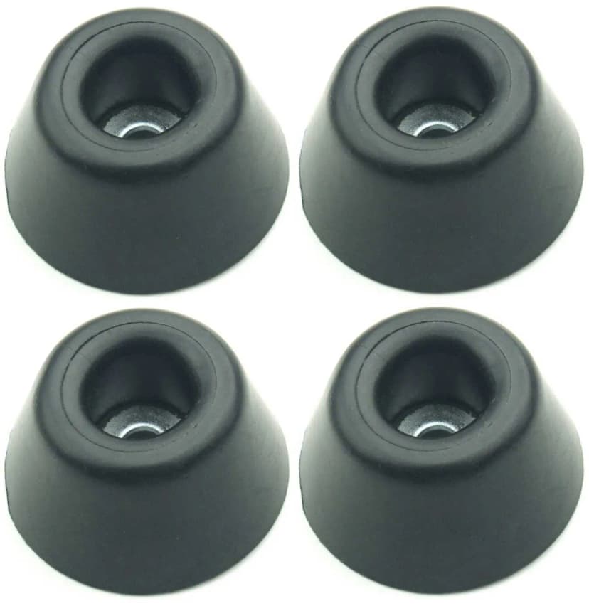 4 Gummifüße Ø 30 x 15 mm Stahleinlage Adam Hall 4901 Gerätefuß Möbelfüße Gummi