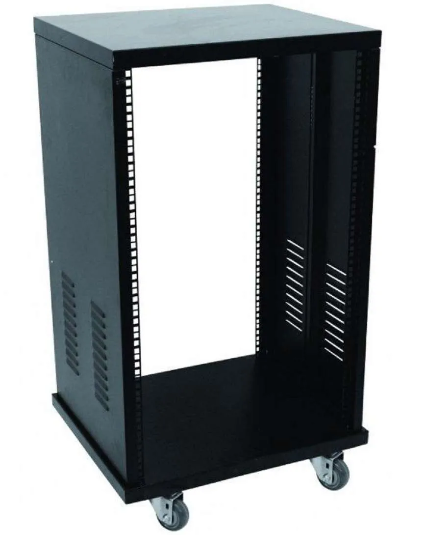 16 HE 19" Stahlrack Server Schrank, Rollen Tischrack Netzwerk Rack Serverschrank
