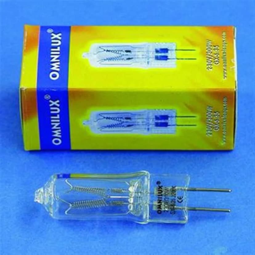 OMNILUX 230V 300W Gx-6,35 Stiftsockel Lampe Studiolampe 75h G-6,35 Gx6,35 NEU