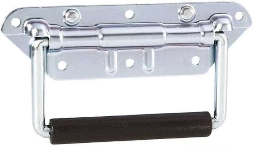 Gefederter Klappgriff 155 x 83 mm silber Kistengriff Boxengriff Tragegriff Griff