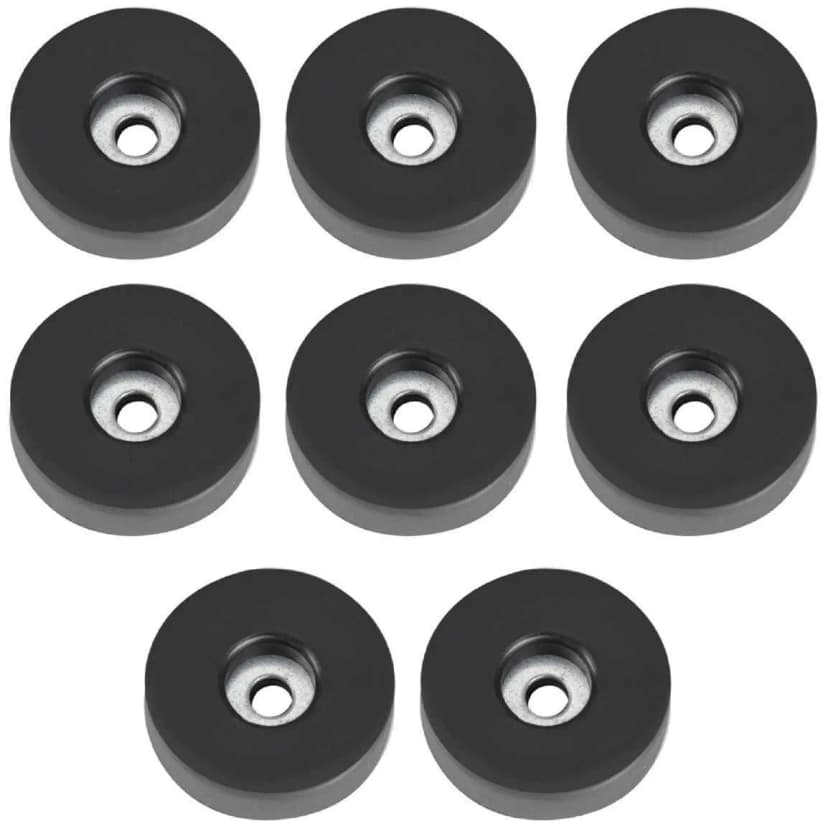 8 Gummifüße 38x10 stahlverstärkt Adam Hall 4906 Gummifuß Gerätefüße Gehäusefüße