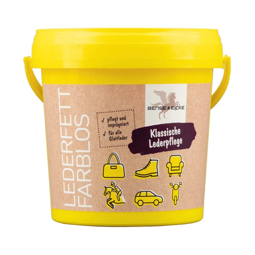 B & E Lederfett - 1000 ml - farblos - Leder Pflegemittel Lederpflege Pflege Fett
