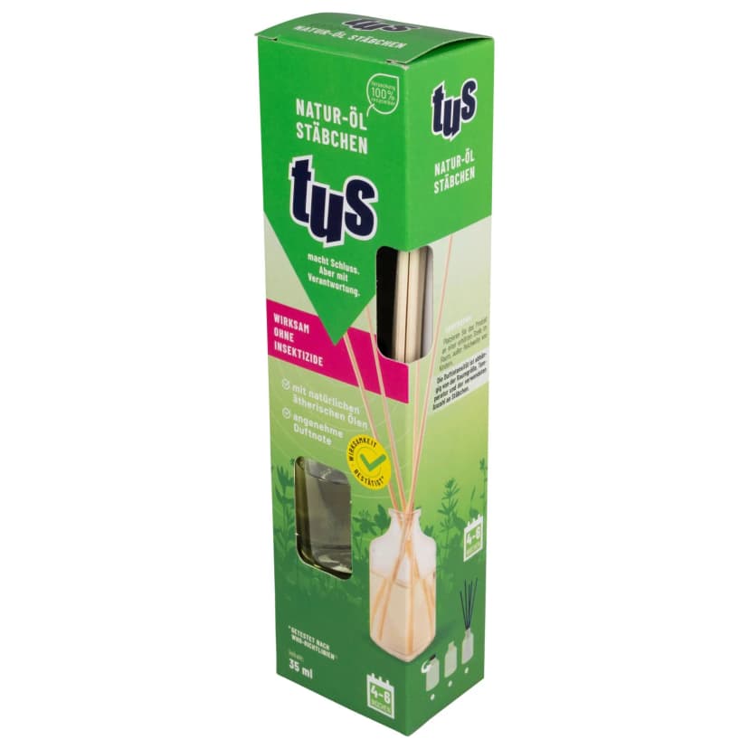 TUS Natur-Öl-Stäbchen, 35 ml - Raumduft mit verschiedenen ätherischen Ölen Duft