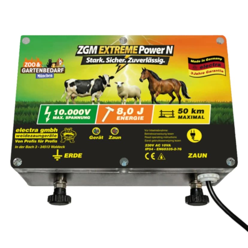 Electra Elektrozaungerät Extreme Power N, 230V AC - Maximale Leistung Sicherheit