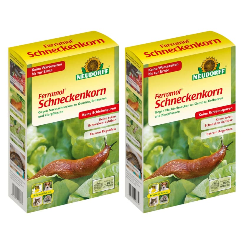 Neudorff Ferramol Schneckenkorn 2x2 kg Nacktschnecke Schnecken Bekämpfen Korn