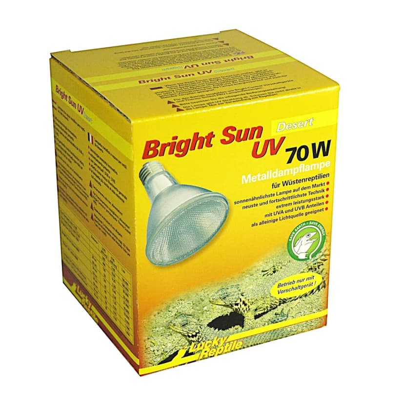 Lucky Reptile Bright Sun UV Desert 70 Watt - UVA UVB Metalldampflampe Reptilien