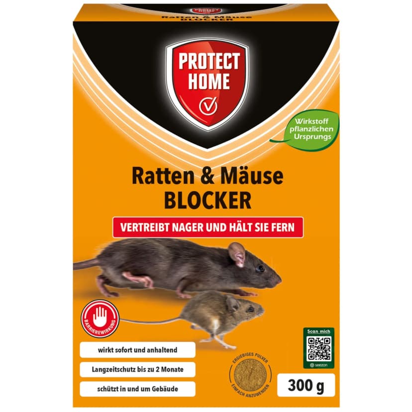 Protect Home Ratten & Mäuse Blocker 300 g Bekämpfung Abwehr Vertreibung Ratte