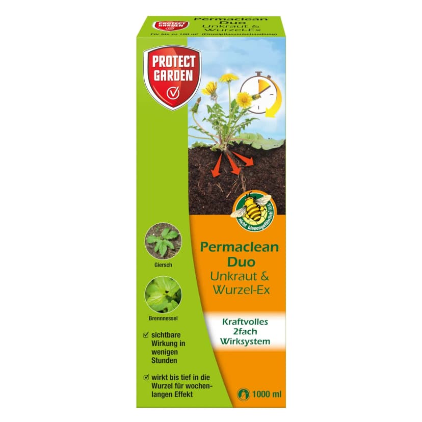 Protect Garden Permaclean Duo Unkraut & Wurzel-Ex 1 Liter Unkrautvernichter